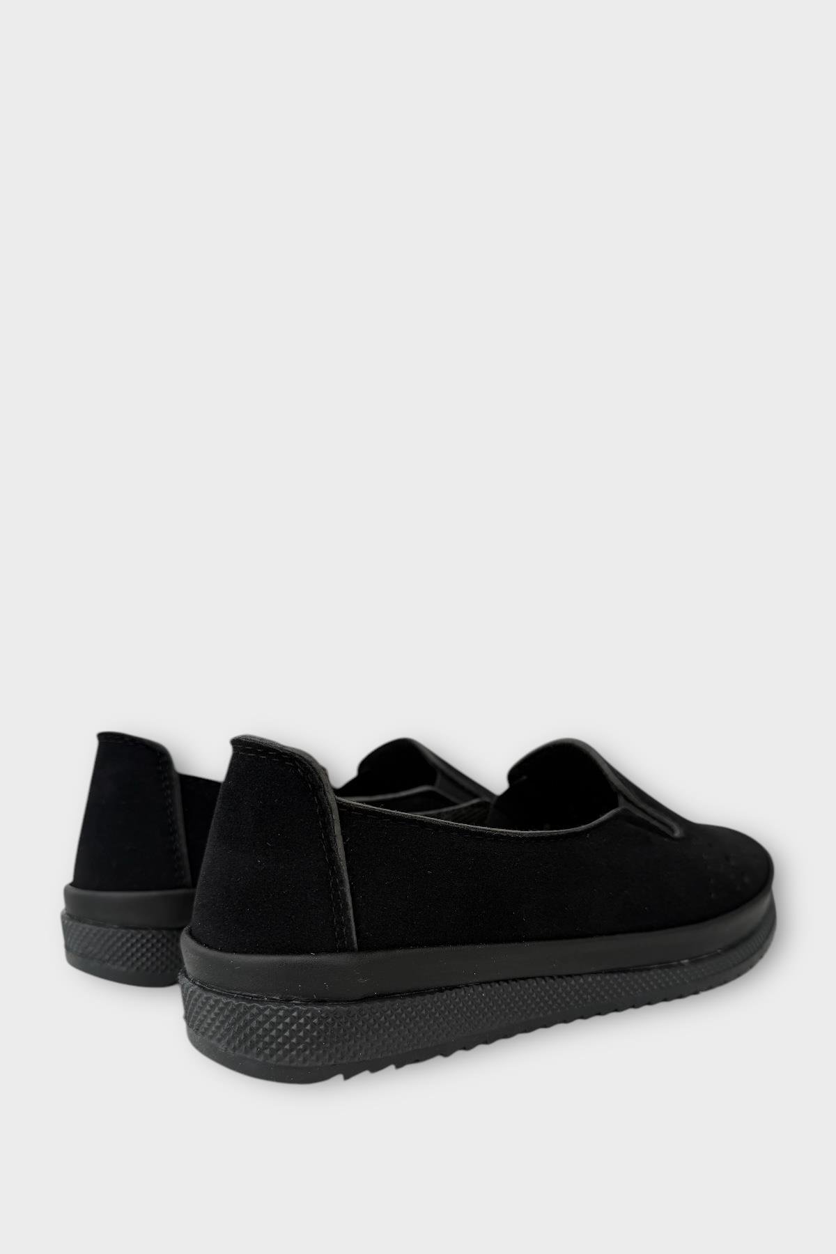 Kadın Ortopedik Yumuşak Comfort Casual Ayakkabı SİYAH - Görsel 6