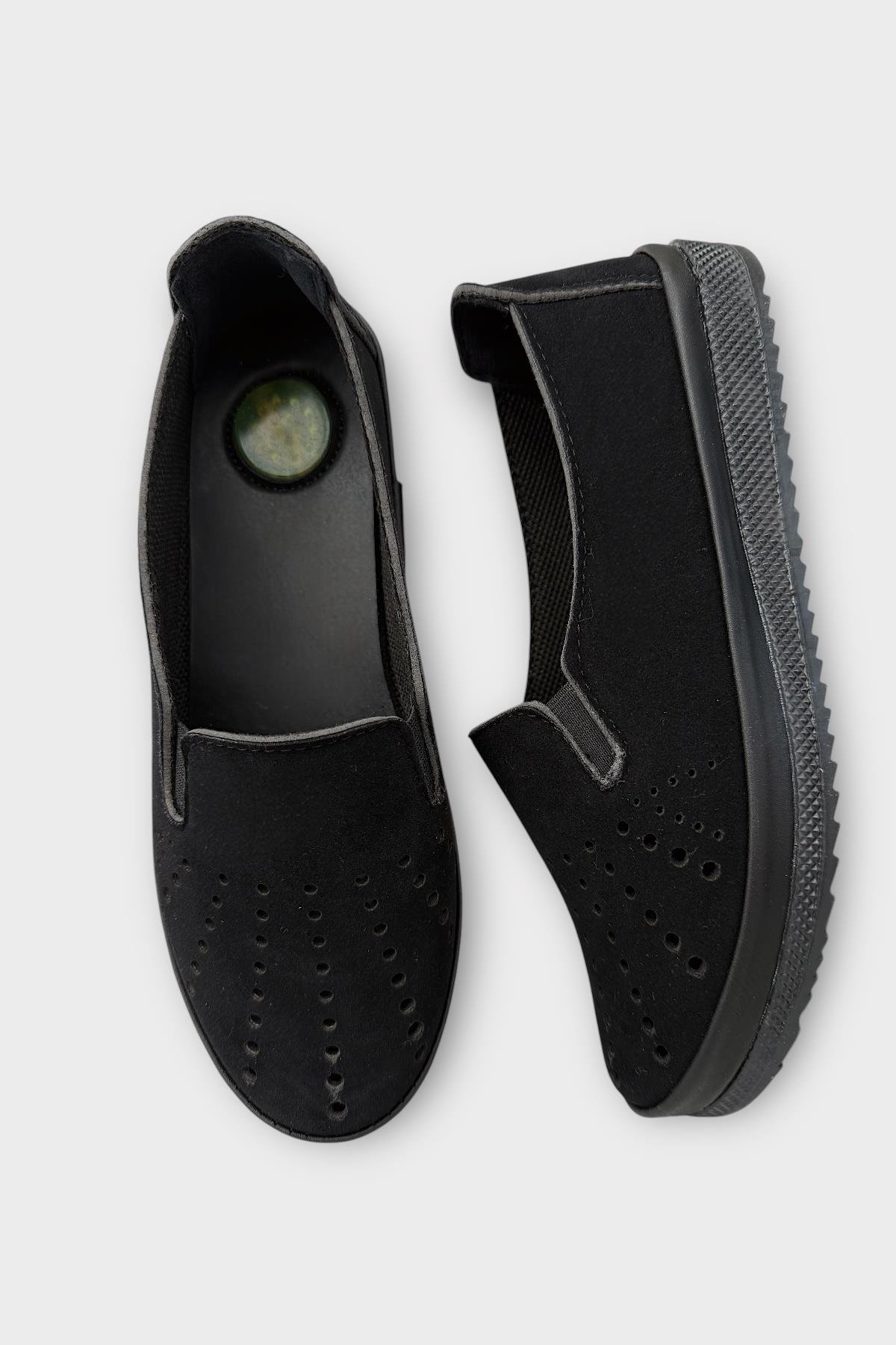 Kadın Ortopedik Yumuşak Comfort Casual Ayakkabı SİYAH - Görsel 7