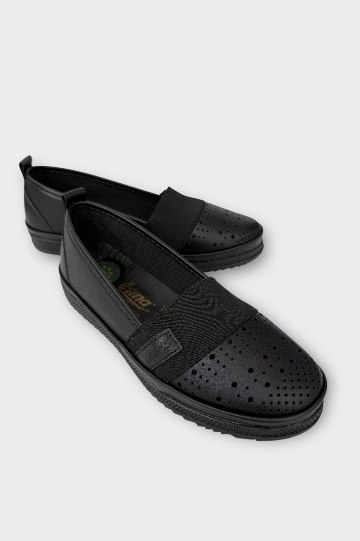 Kadın Ortopedik Lastik Detay Comfort Günlük Ayakkabı SİYAH - Görsel 3