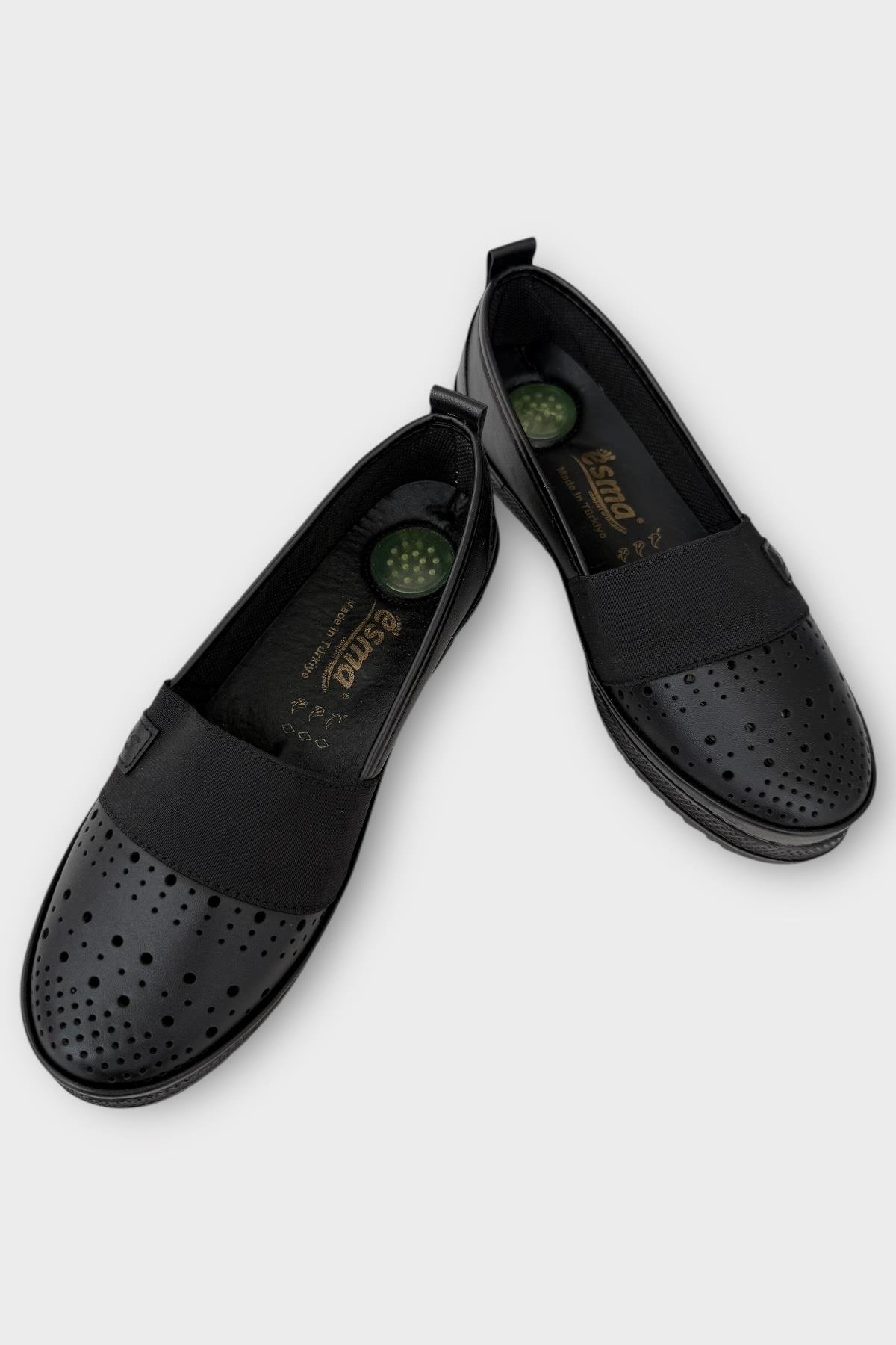 Kadın Ortopedik Lastik Detay Comfort Günlük Ayakkabı SİYAH - Görsel 4