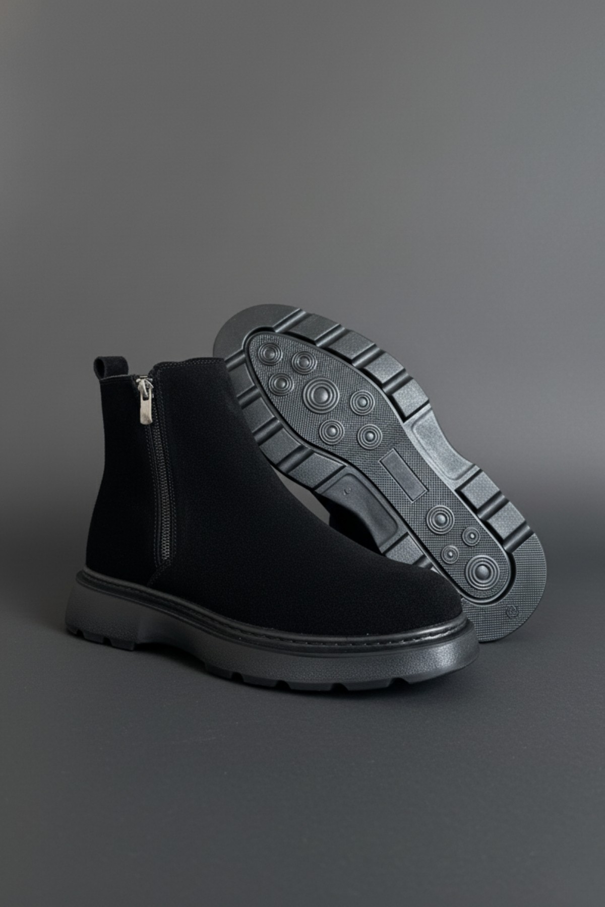 CHELSEY Hakiki Deri Çift Fermuarlı Erkek Kışlık Bot - Görsel 3