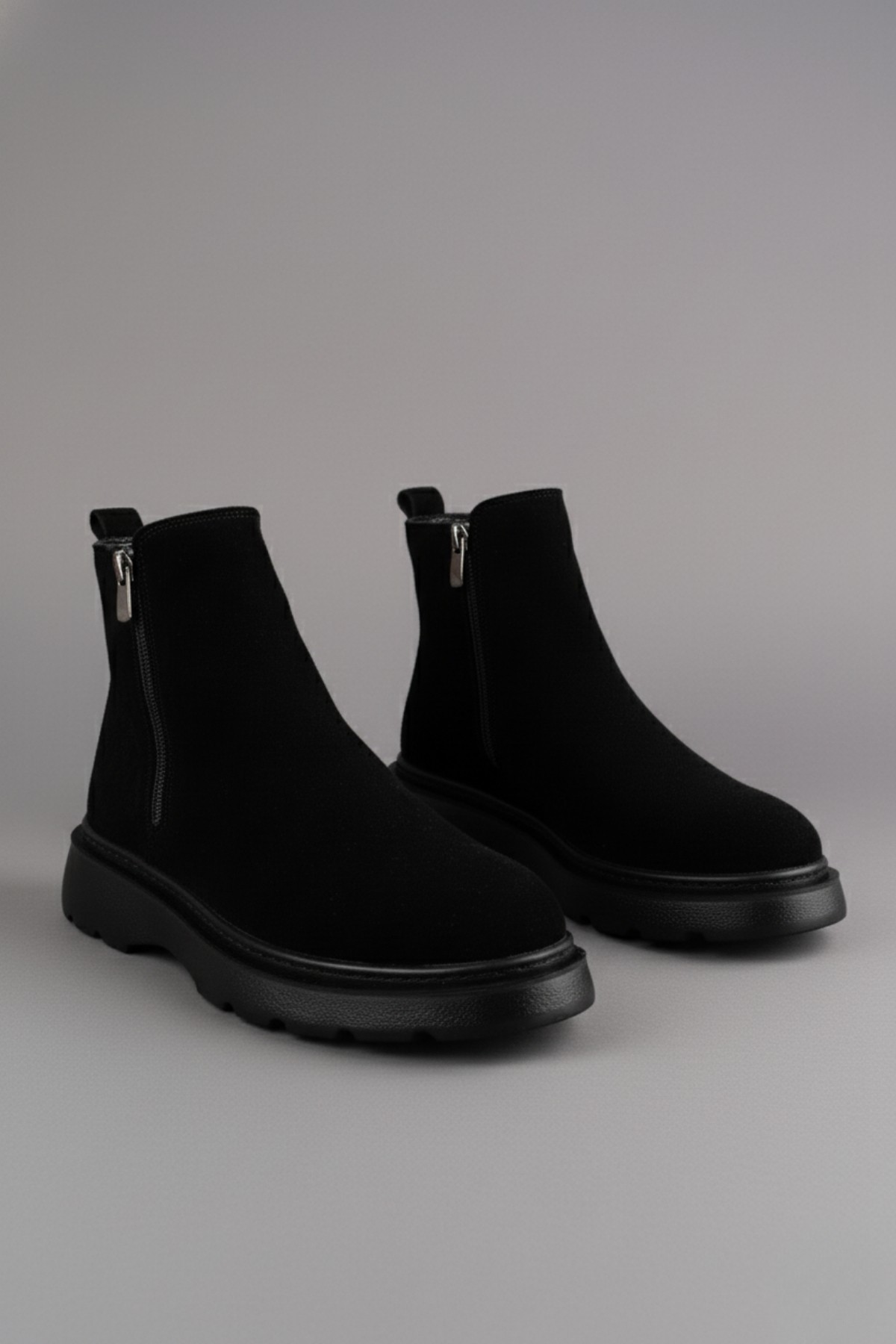 CHELSEY Hakiki Deri Çift Fermuarlı Erkek Kışlık Bot - Görsel 5