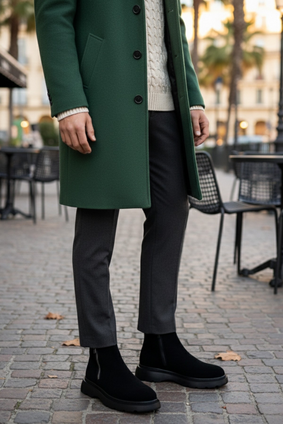 CHELSEY Hakiki Deri Çift Fermuarlı Erkek Kışlık Bot - Görsel 7