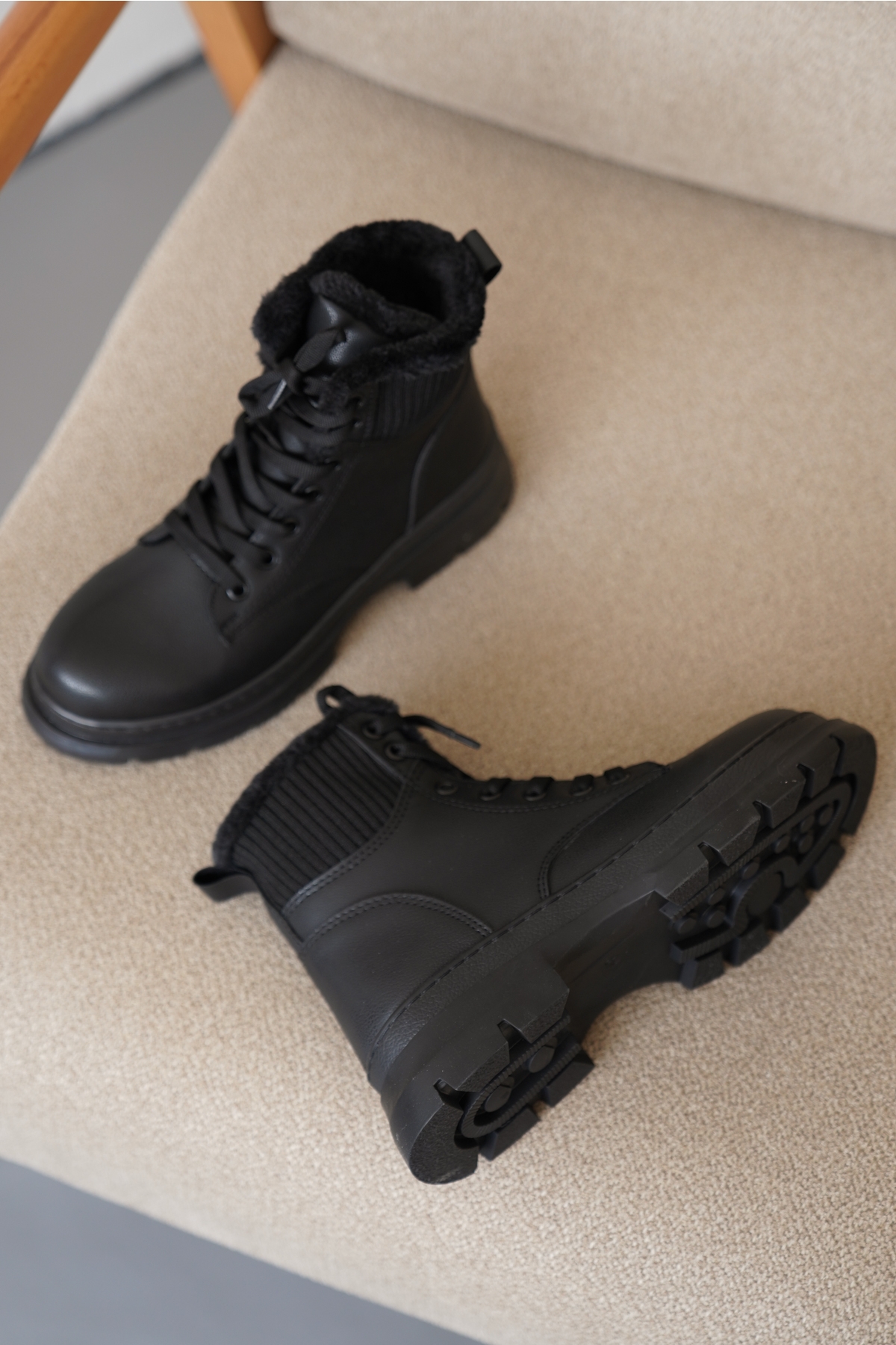 Natalya Soğuk Geçirmez Kışlık Kadın Bot & Bootie - Görsel 5