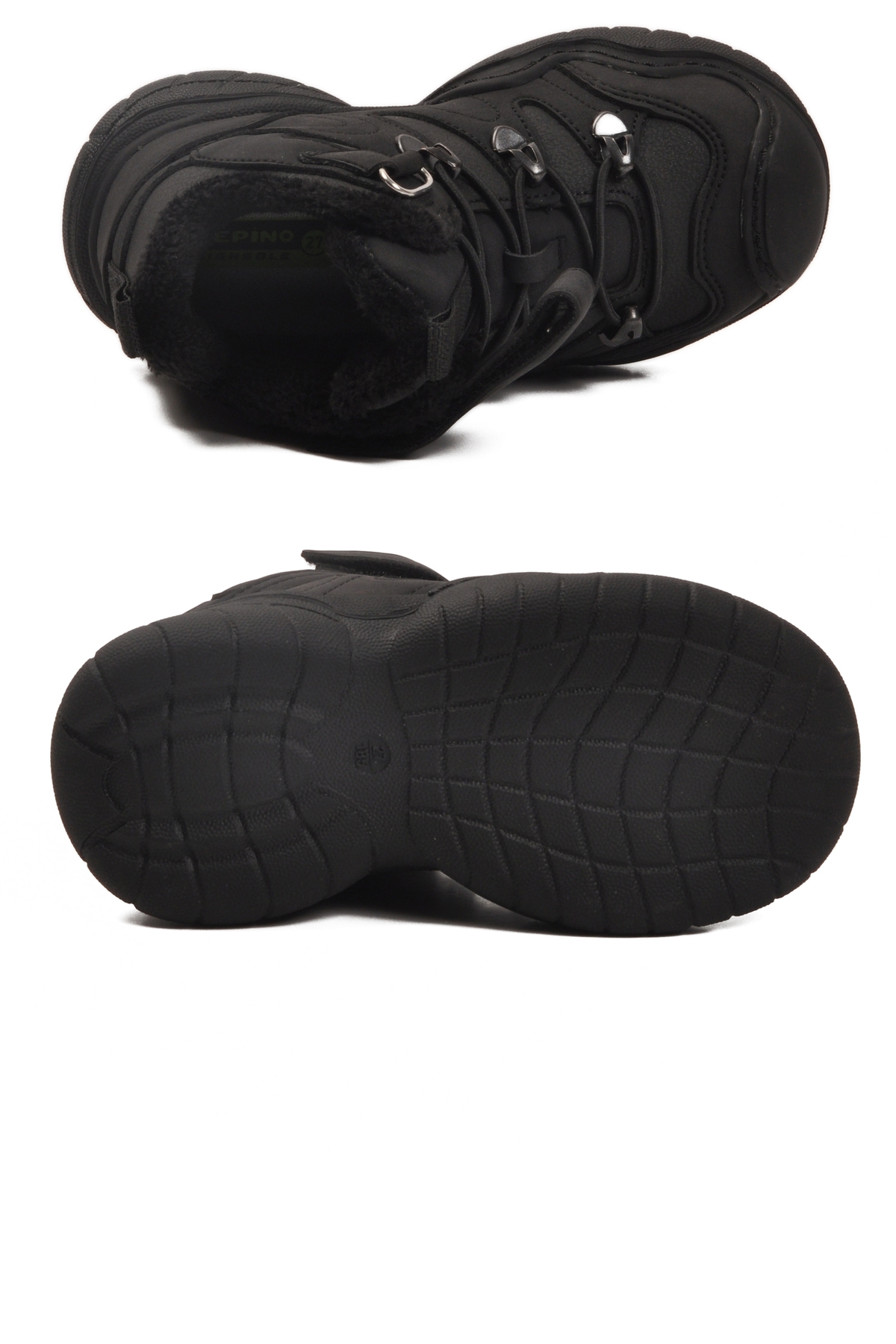 Siyah Kürklü Soğuğa Dirençli Kaymaz Erkek Çocuk Bot 2090 P - Görsel 6