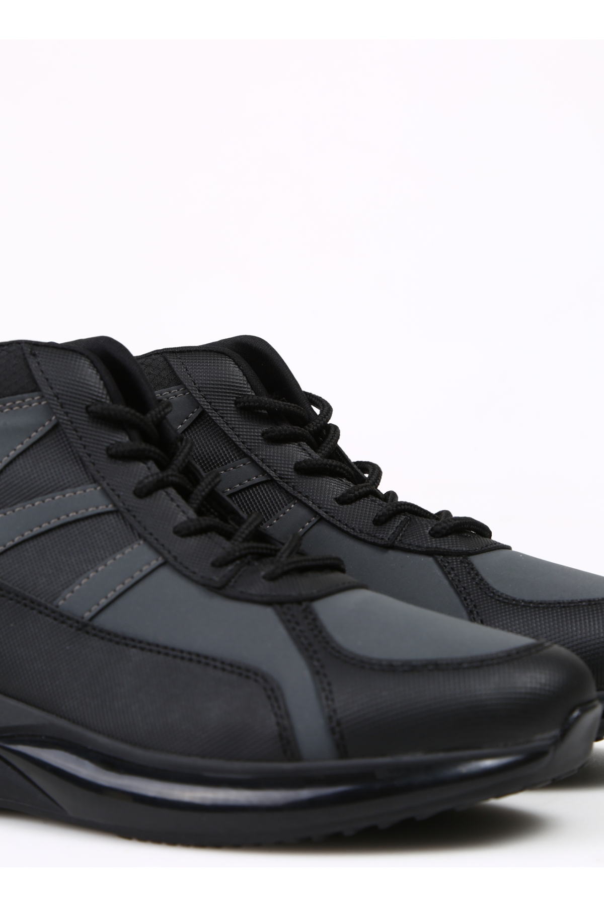 F By Fabrika F By Fabrika Siyah-Gri Erkek Sneaker DYLENA | Flo Gri - 6. görsel