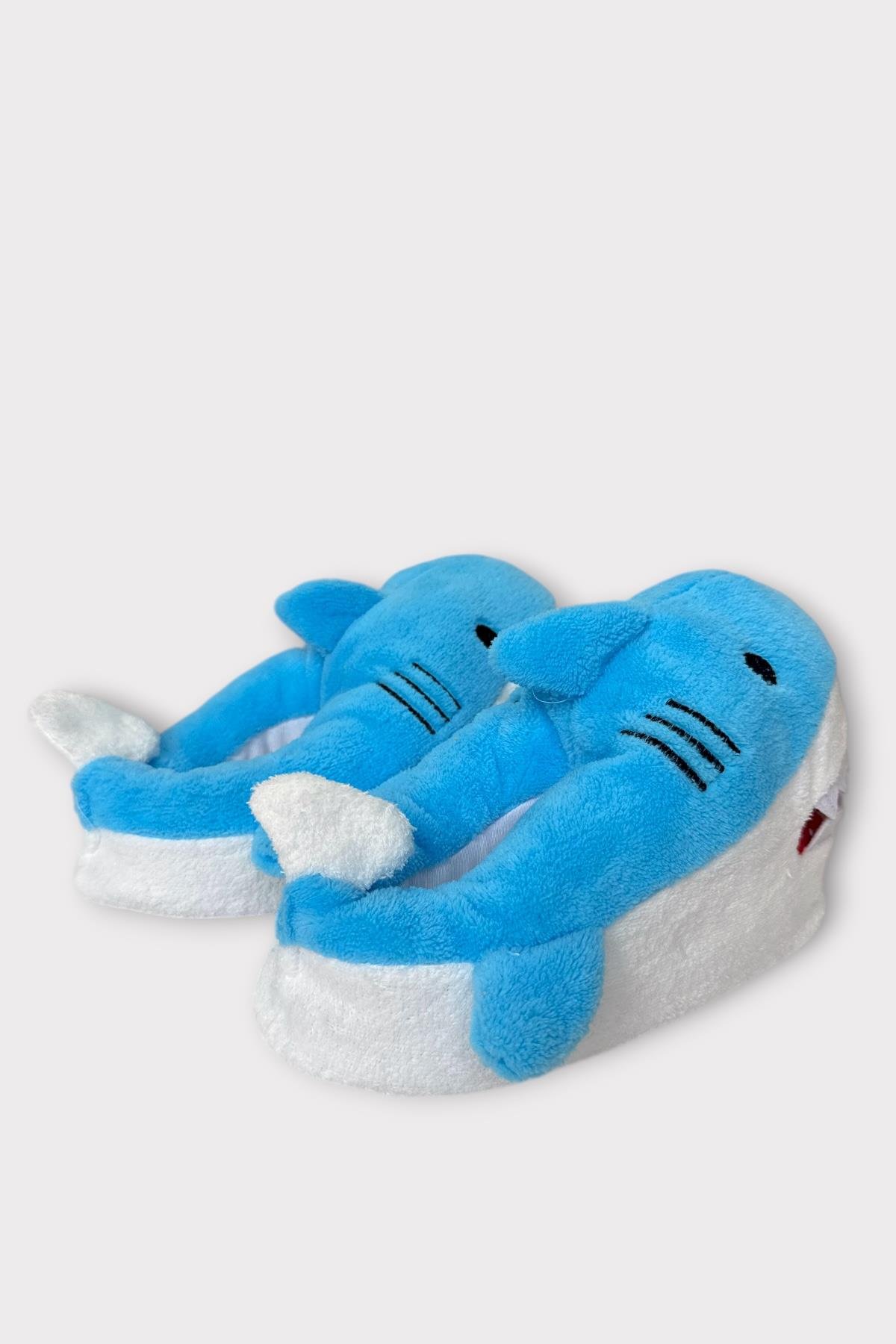 Kadın Köpek Balığı Figürlü Panduf MAVİ - Görsel 8