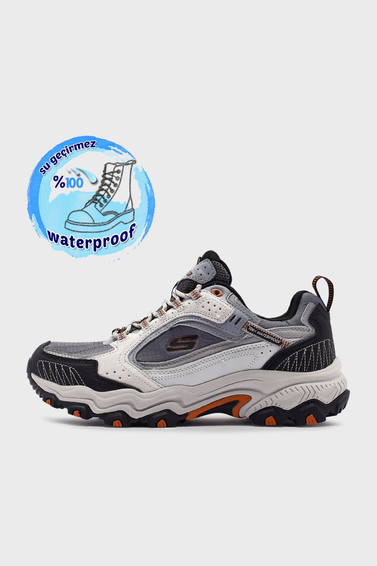 Erkek Ayakkabı 237529 GYOR GRİ-TURUNCU - Görsel 3