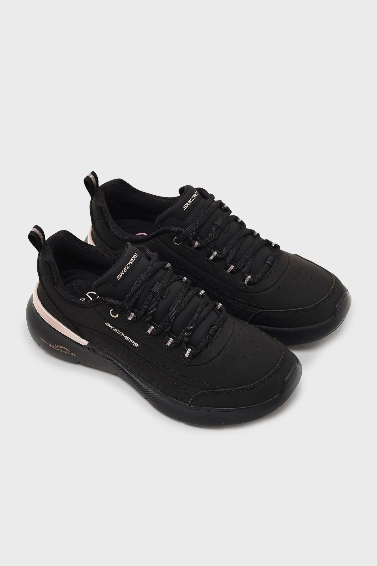 Bayan Ayakkabı 150373 TKBKRG Siyah-Pembe Altın - Görsel 5