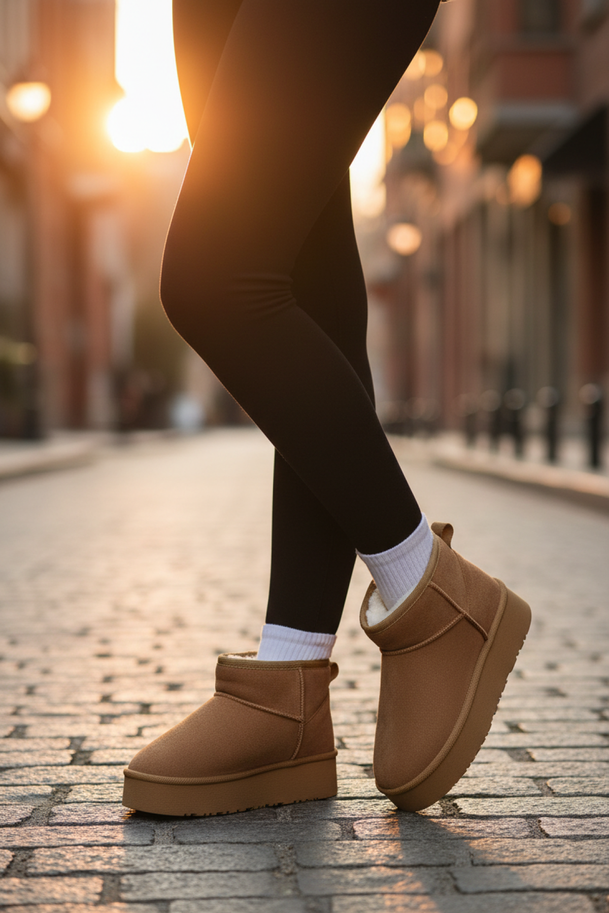 24K-1030 5PR Taba Kadın Kar Botu - Görsel 3