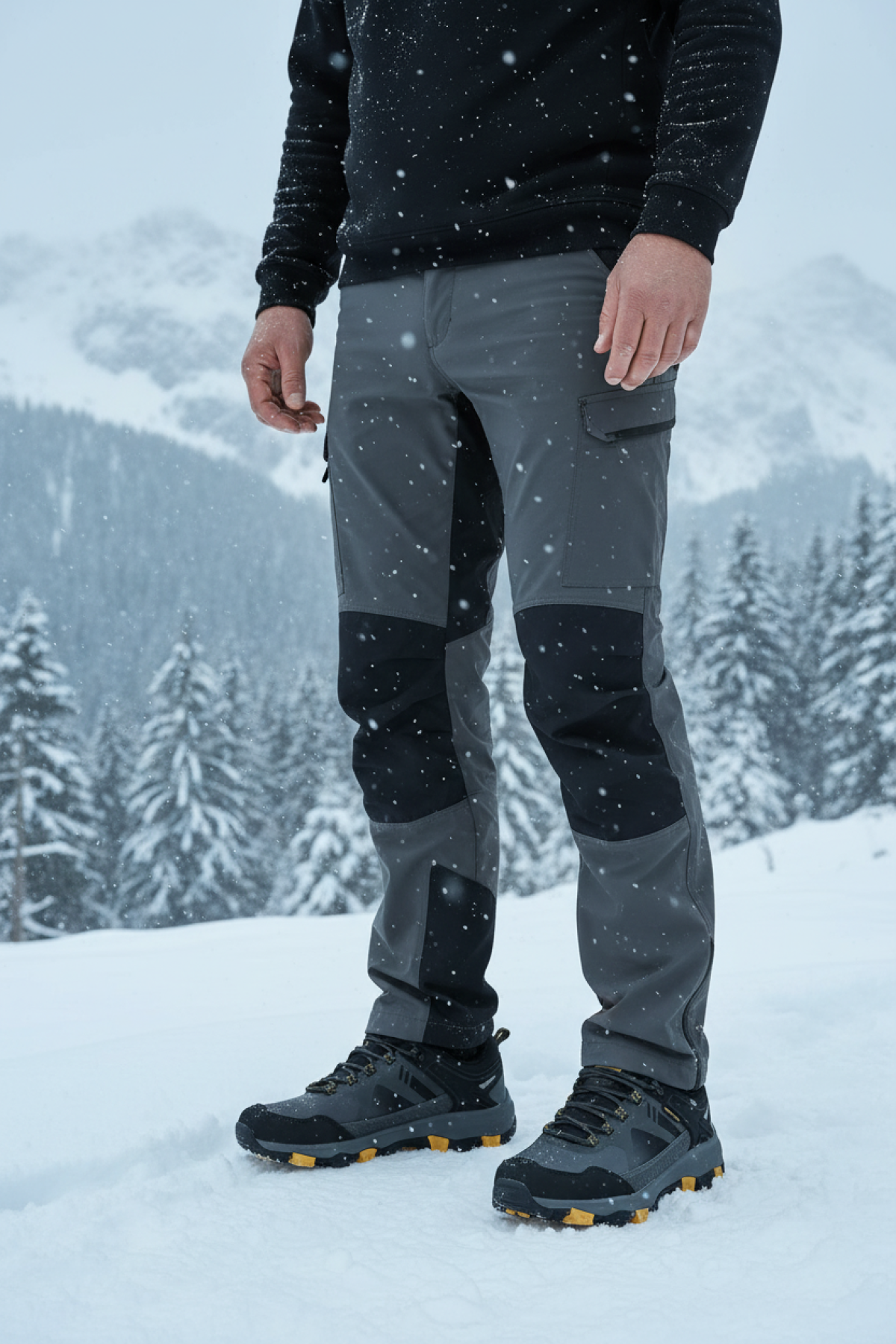 235507 4PR GRI Erkek Outdoor - Görsel 3