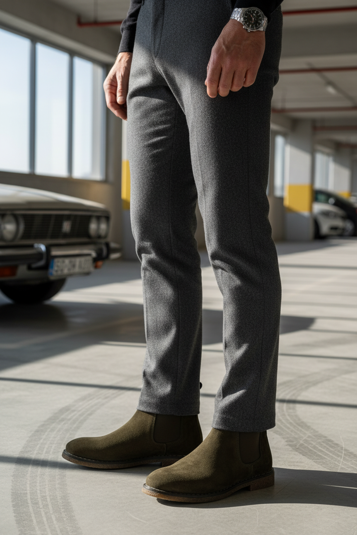 Garamond NES-INF-N 5PR Haki Erkek Klasik Bot - Görsel 3