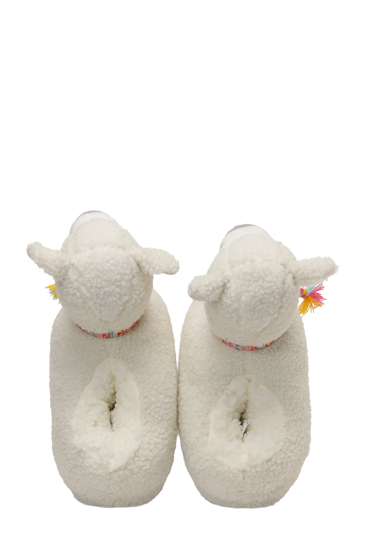 609050.Z5PR Ekru Kadın Panduf - Görsel 7