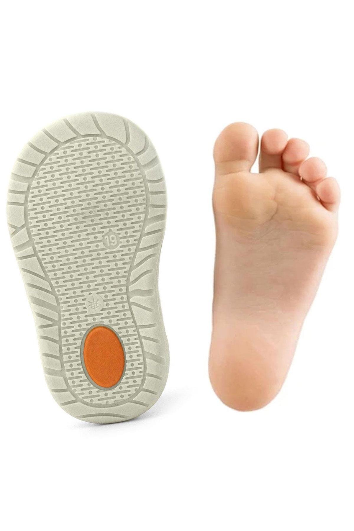 Schaggy Hakiki Deri Haki Yeşili Bebek Spor Ayakkabı - Görsel 9