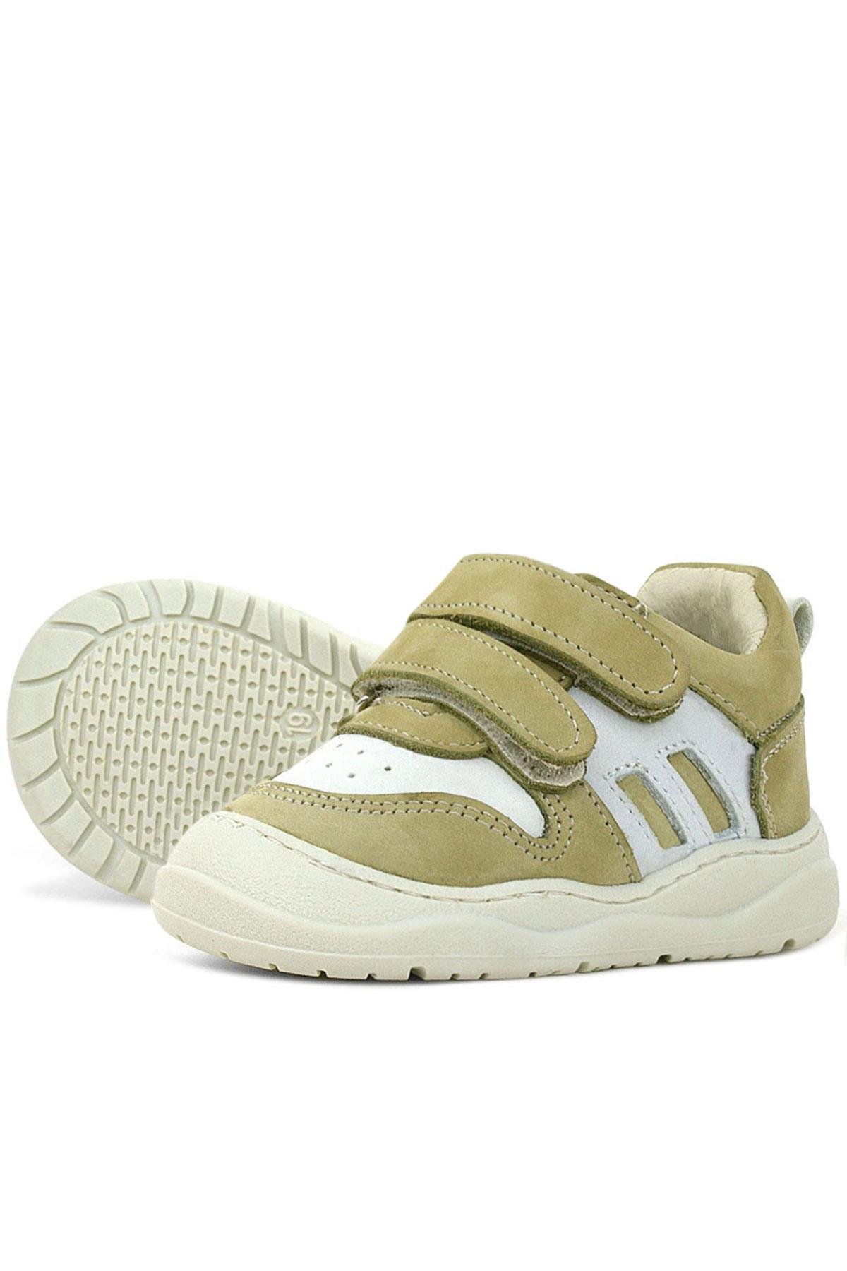 Schaggy Hakiki Deri Yeşil Bebek Spor Ayakkabı - Görsel 6
