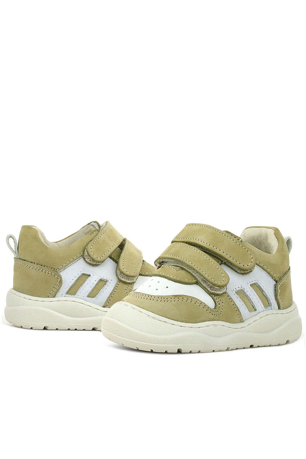 Schaggy Hakiki Deri Yeşil Bebek Spor Ayakkabı - Görsel 7