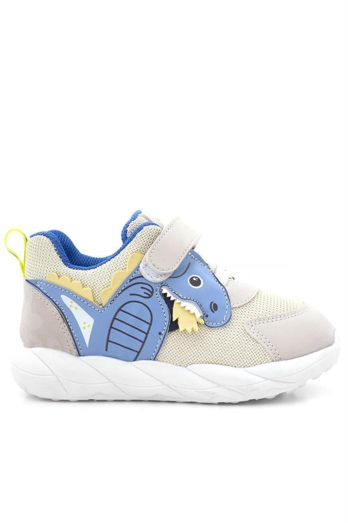 Barefoot Krem Dinazorlu Cırtlı Lastikli Çocuk Spor Ayakkabı - Görsel 3