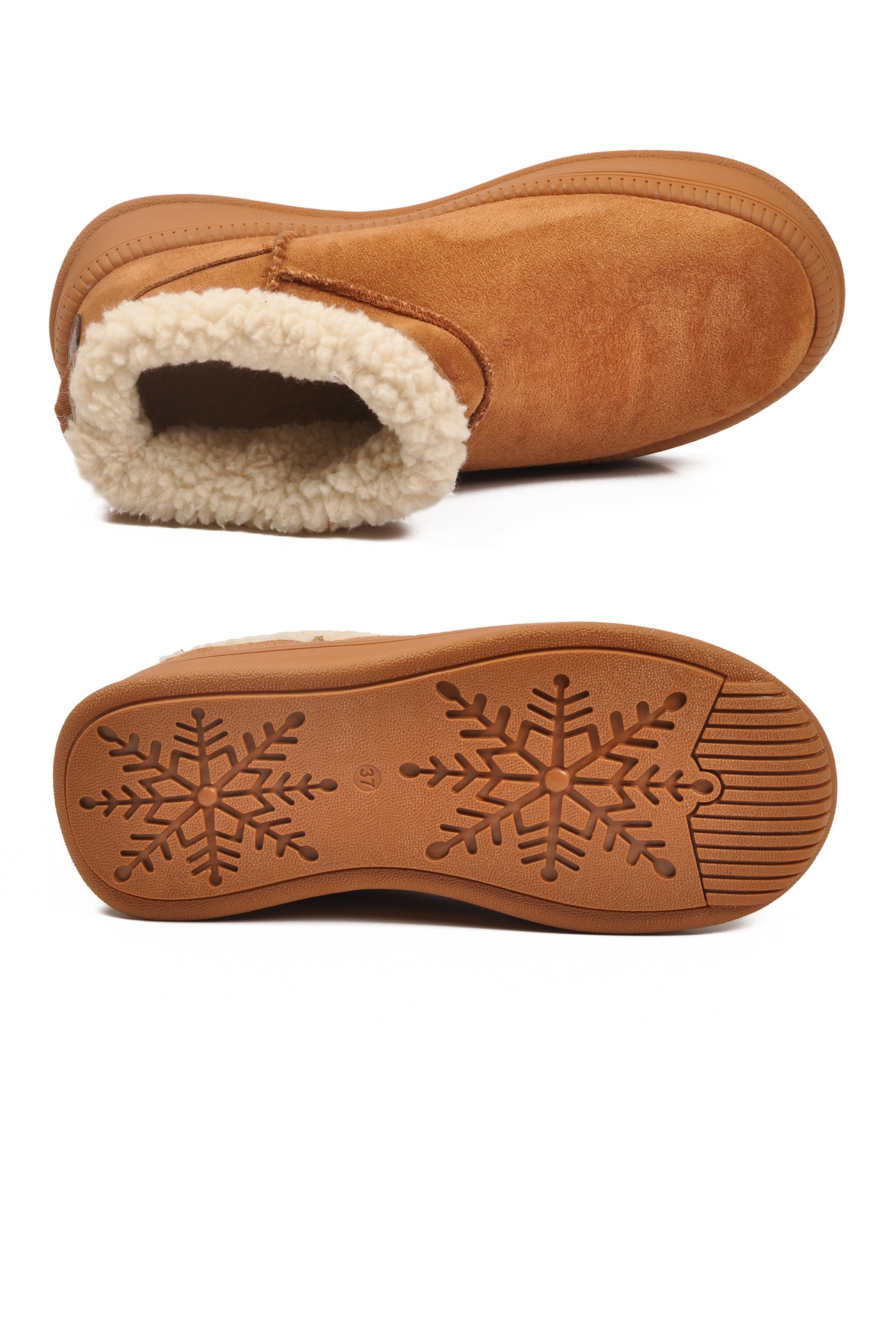 Aspor Taba Kürklü Kadın Düz Bot - Görsel 6