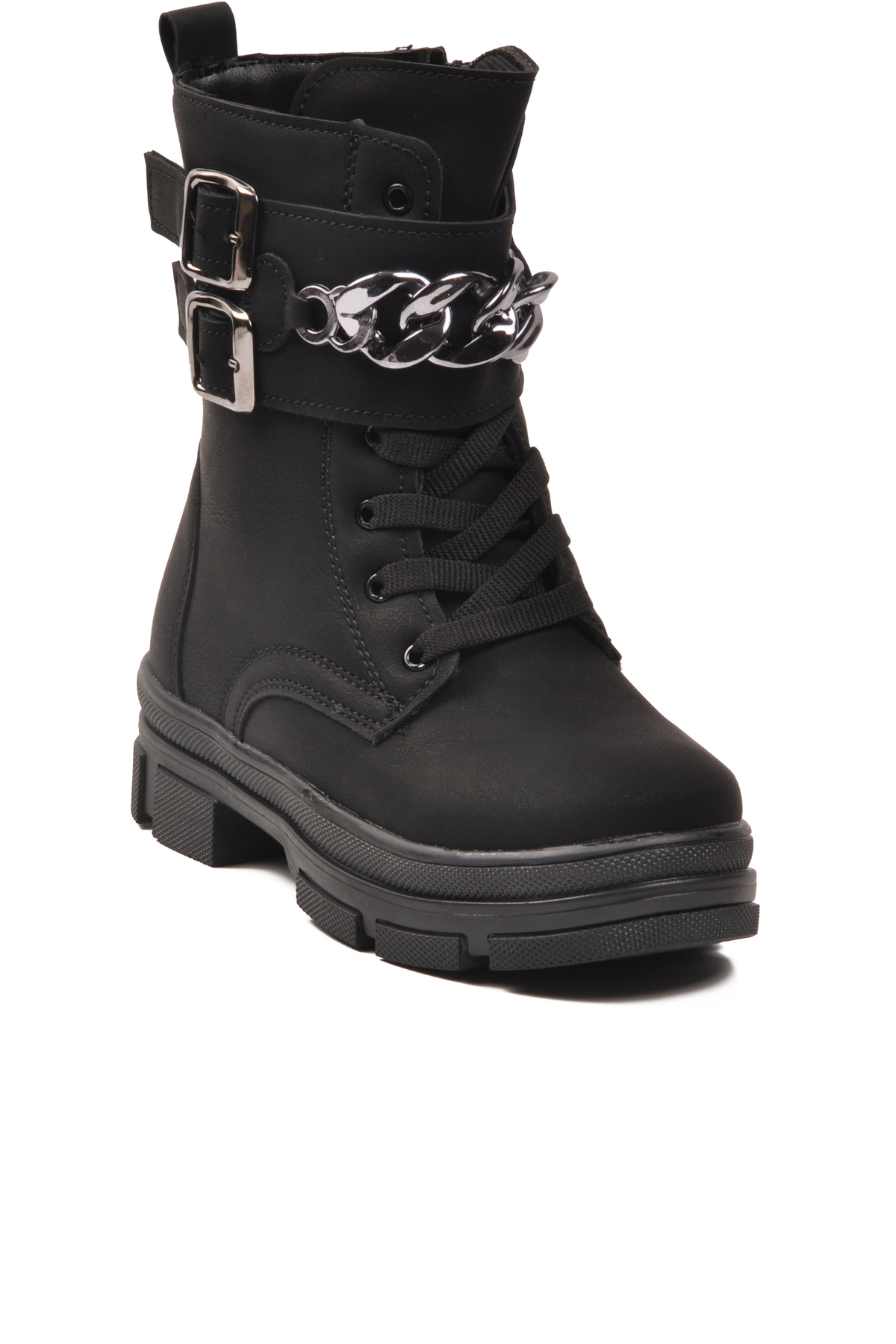 Aspor Siyah İçi Polarlı Kız Çocuk Düz Bot - Görsel 4