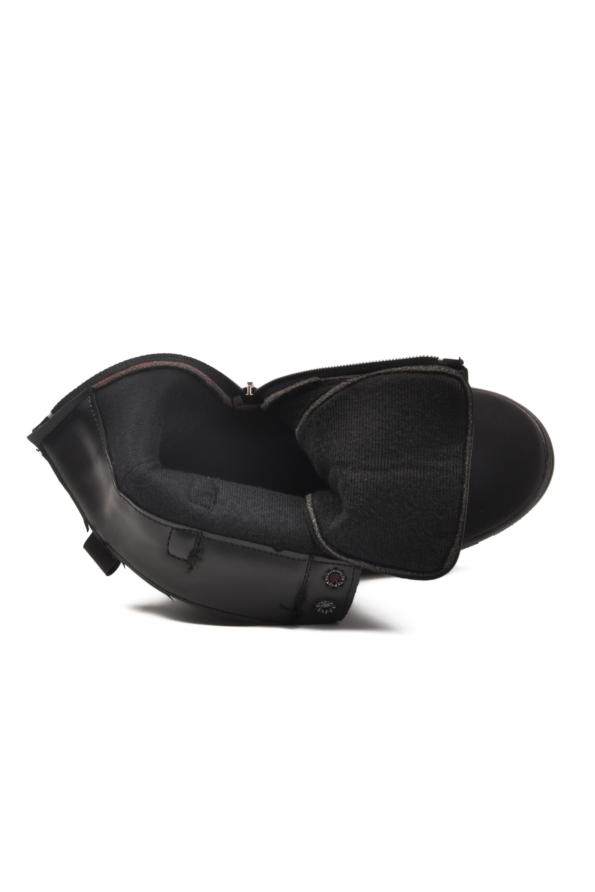 Aspor Siyah İçi Polarlı Kız Çocuk Düz Bot - Görsel 5