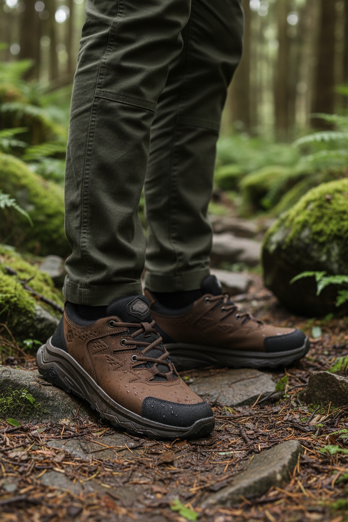 Kahve Nubuk Hakiki Deri Su Geçirmez Erkek Outdoor Ayakkabı - Görsel 4