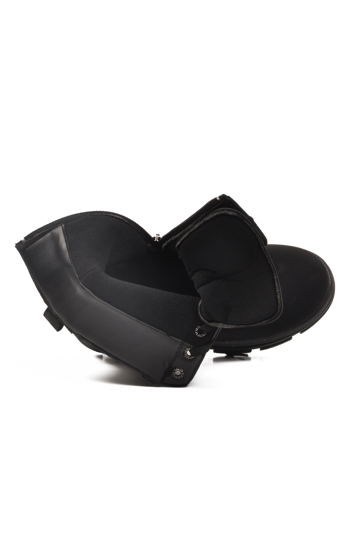 Aspor Siyah İçi Polarlı Kız Çocuk Düz Bot - Görsel 5