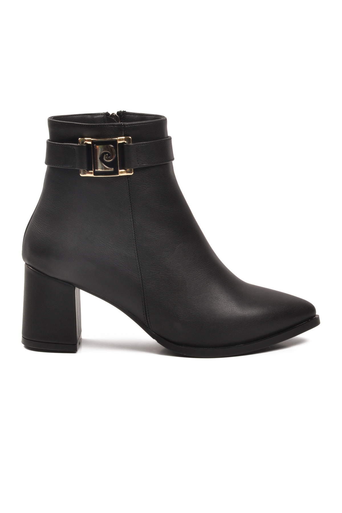 Siyah İçi Kürklü Fermuarlı Kadın Topuklu Bot - Görsel 3