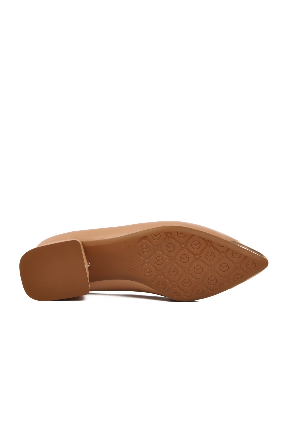 Bej Kadın Topuklu Ayakkabı - Görsel 6