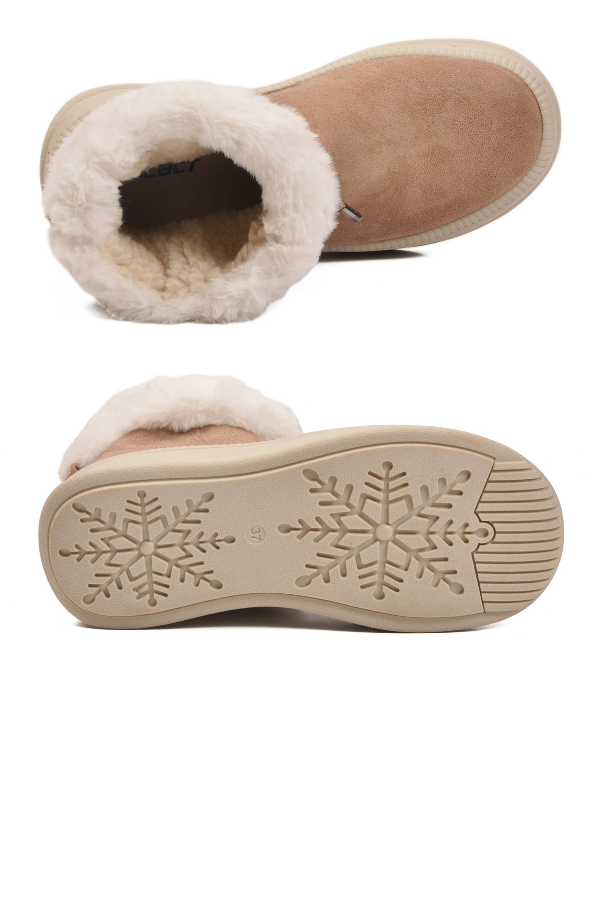 Aspor Vizon Kürklü Kadın Düz Bot - Görsel 6