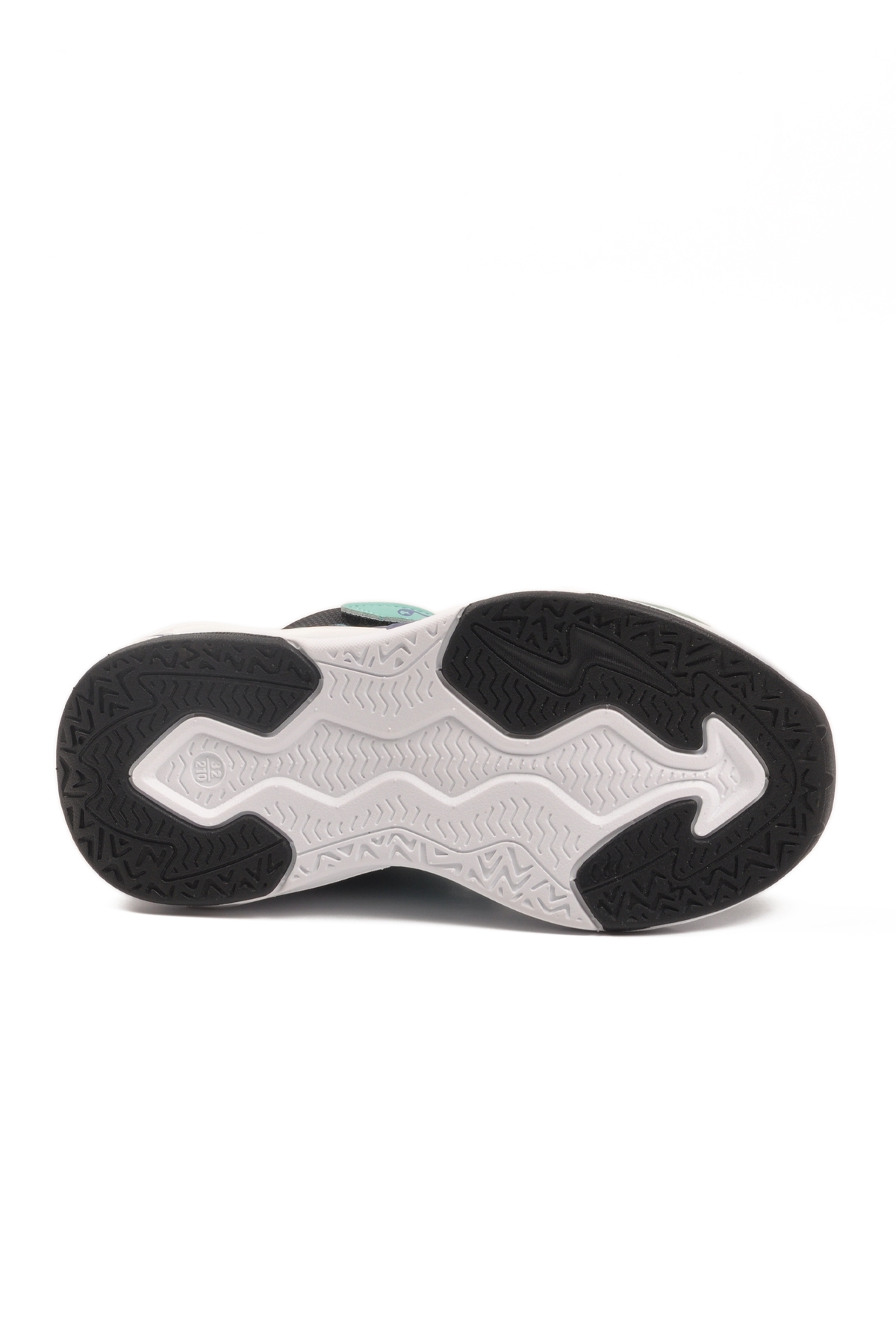 Marcokids Siyah Yeşil Cırtlı Erkek Çocuk Hi Sneaker - Görsel 6