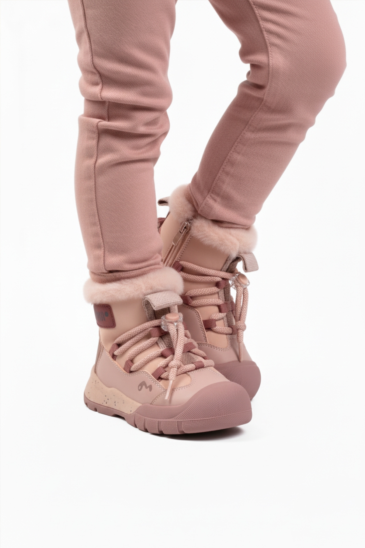 Marcokids Pembe İçi Kürklü Kız Çocuk Düz Bot - Görsel 2