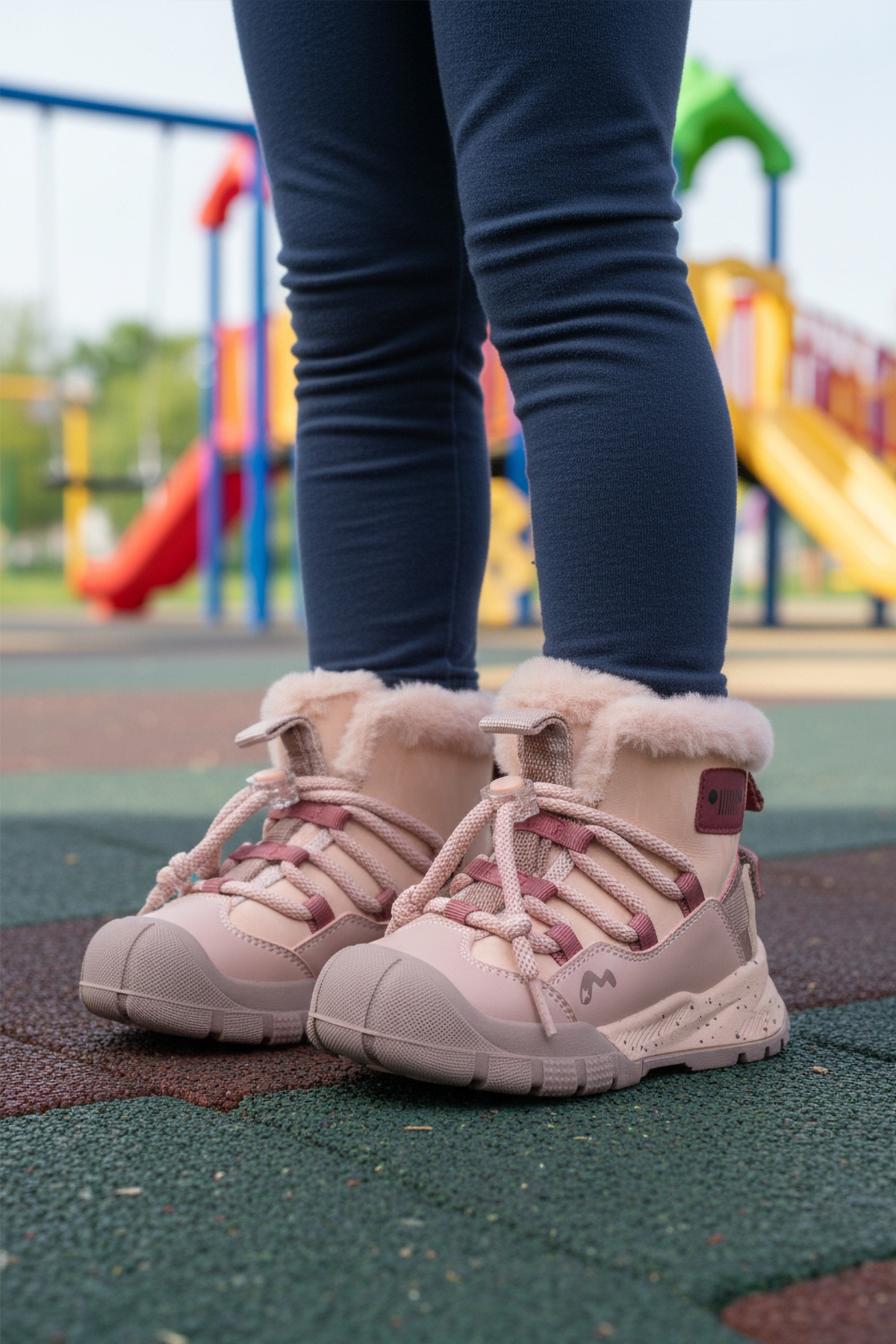 Marcokids Pembe İçi Kürklü Kız Çocuk Düz Bot - Görsel 4