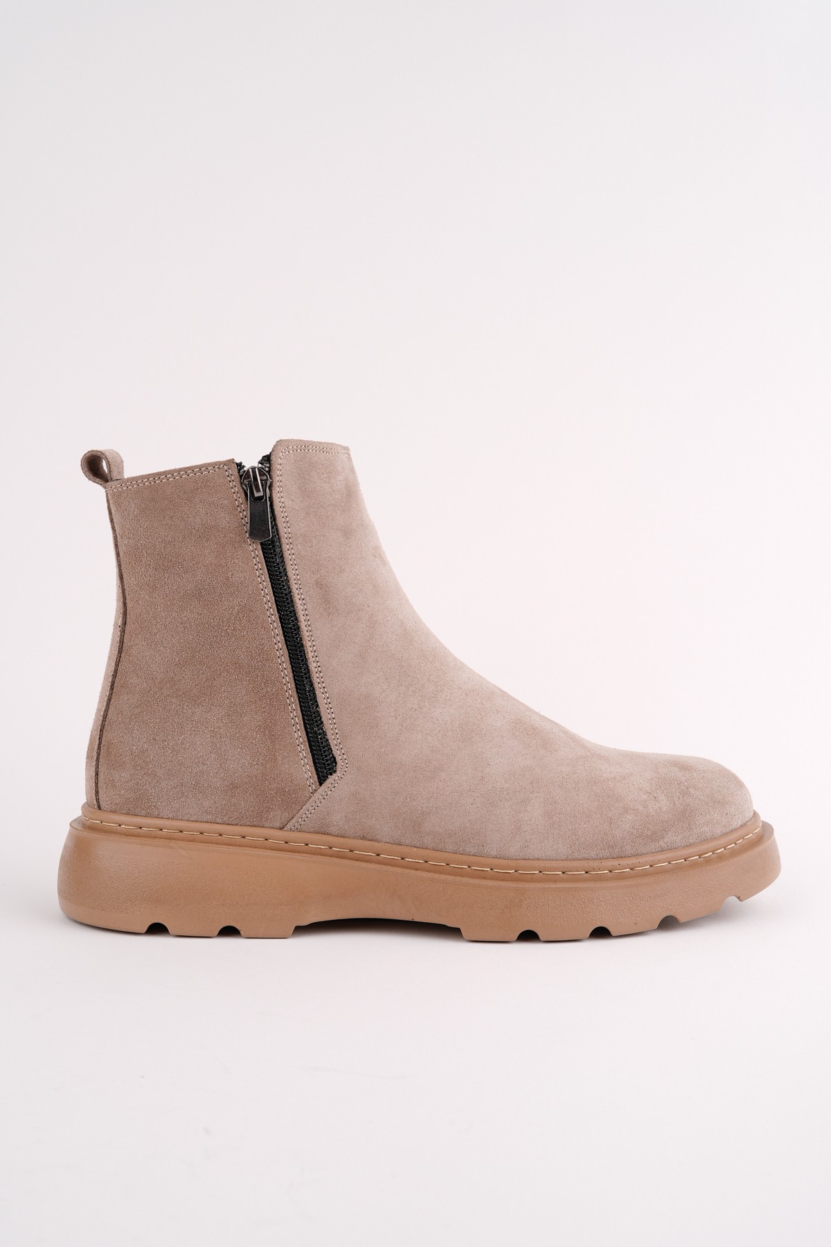 Chelsea Hakiki Deri Çift Fermuarlı Garantili Erkek Kışlık Bot - Görsel 4