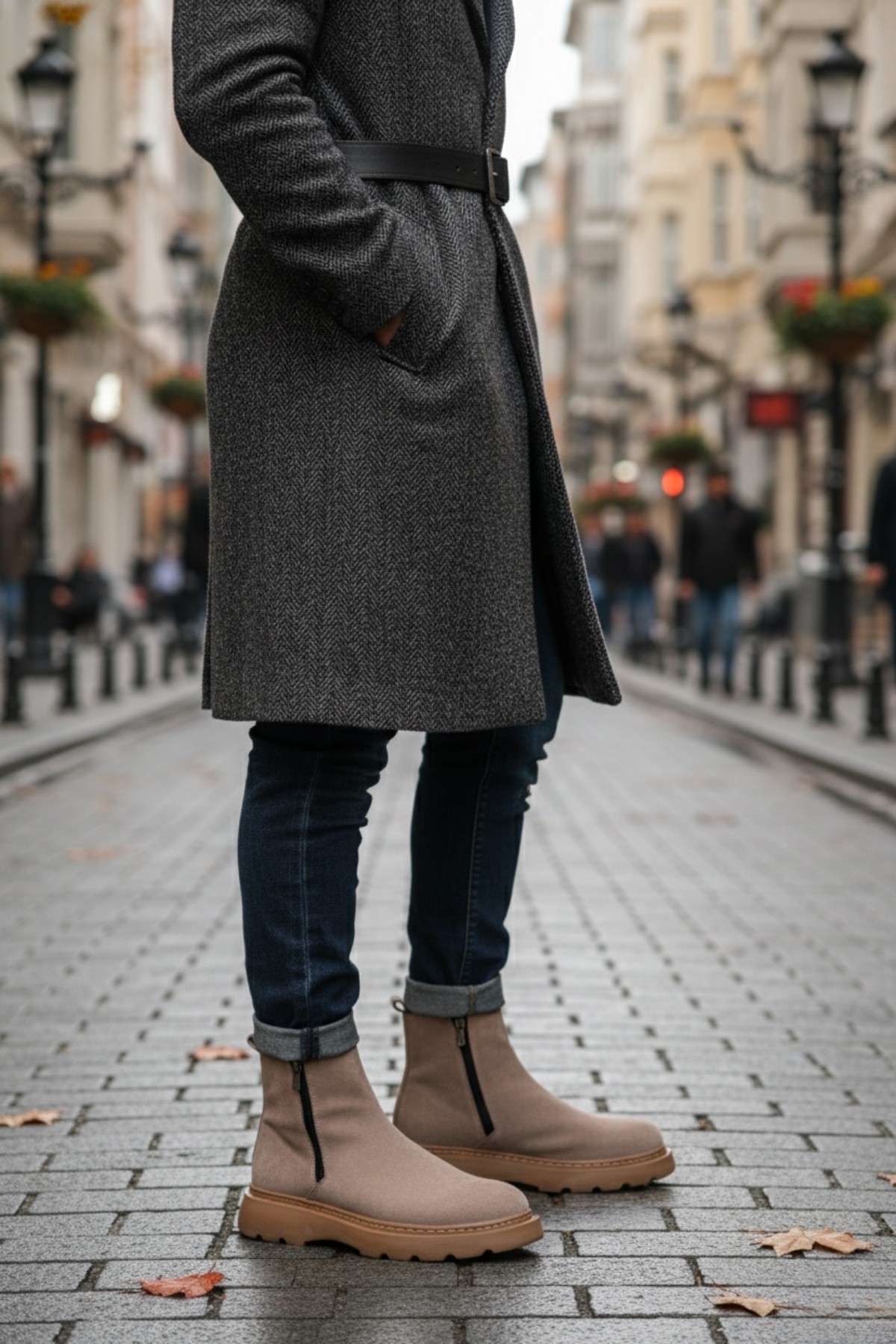 Chelsea Hakiki Deri Çift Fermuarlı Garantili Erkek Kışlık Bot - Görsel 7