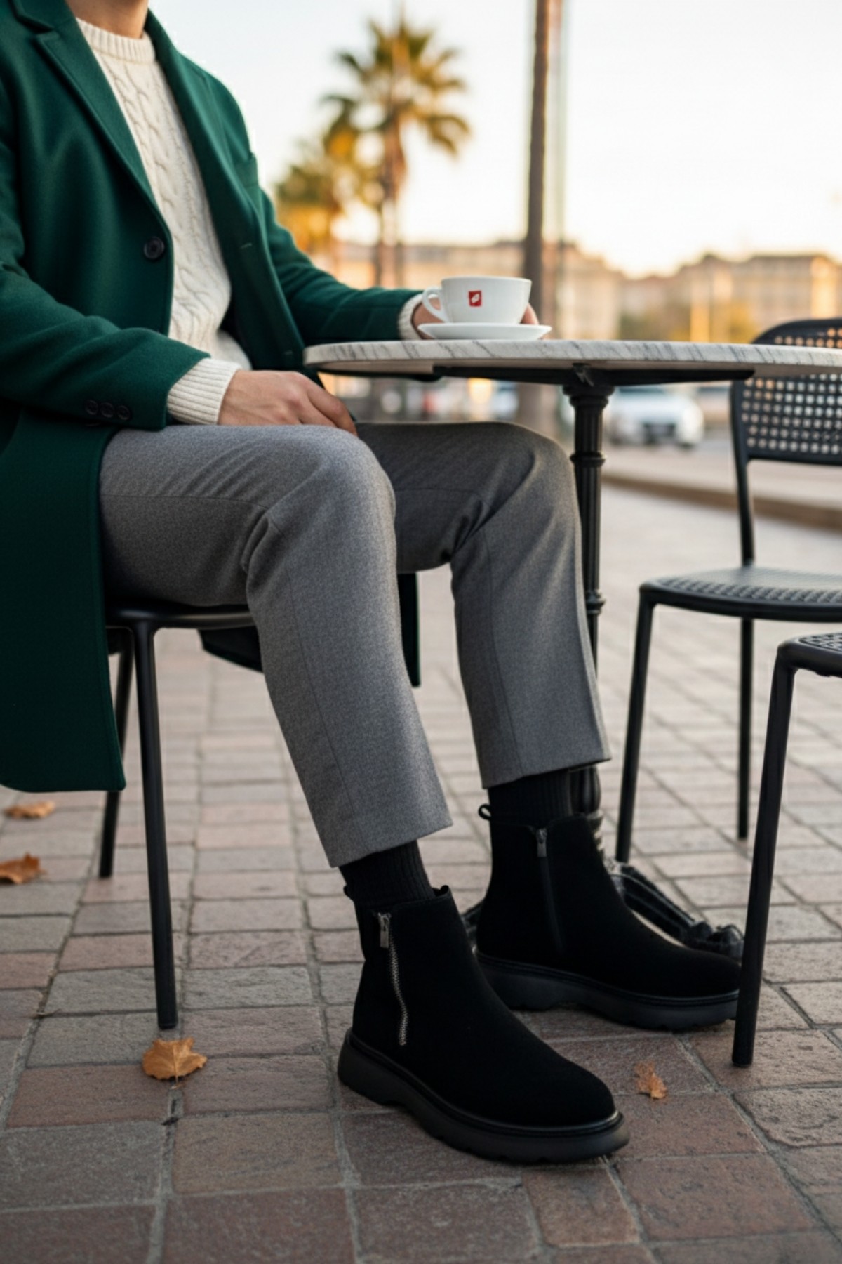 Chelsea Hakiki Deri Çift Fermuarlı Garantili Erkek Kışlık Bot - Görsel 7