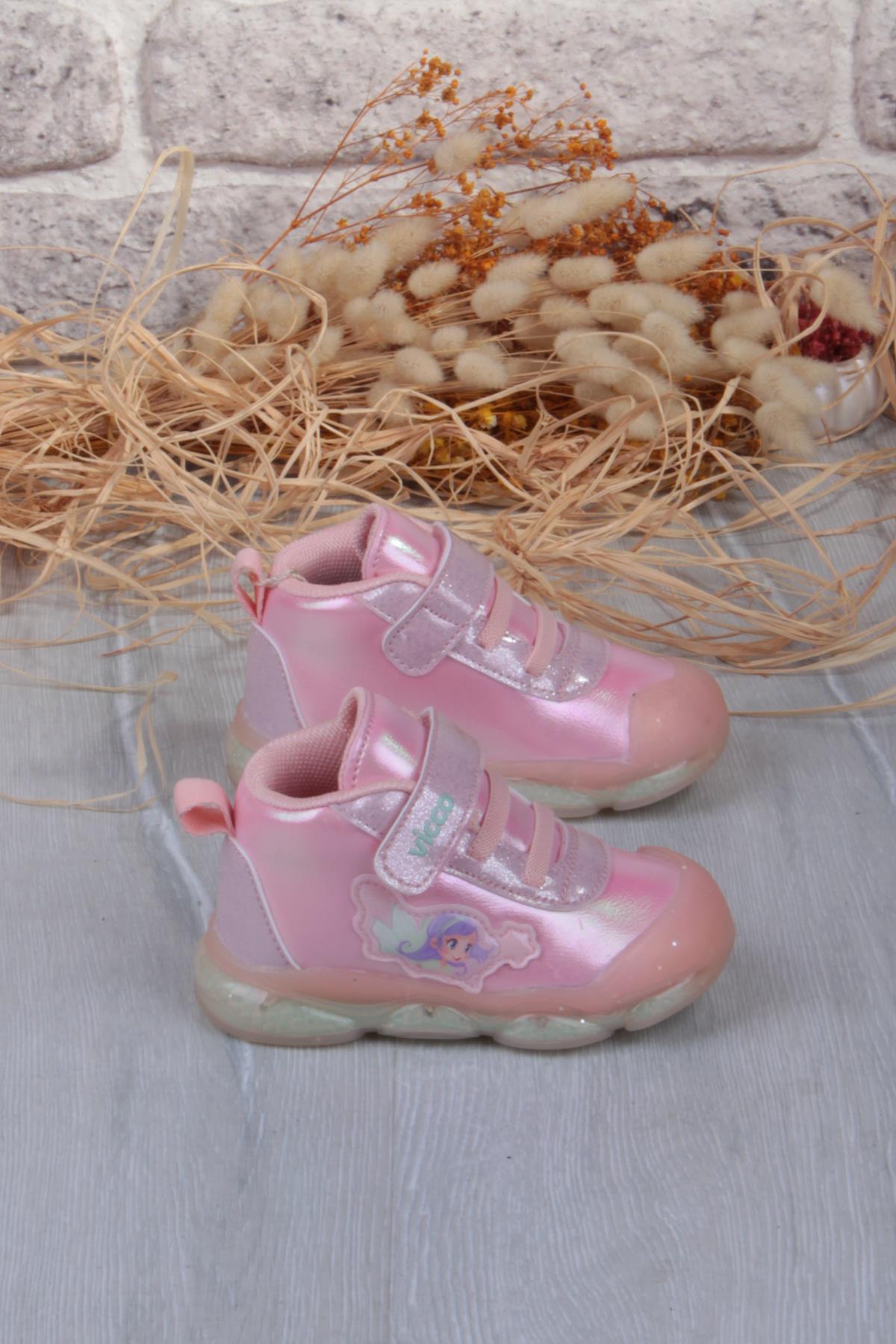 946.B25K.445 Gemini Pudra Anatomik Işıklı Kız Çocuk Bot - Görsel 3