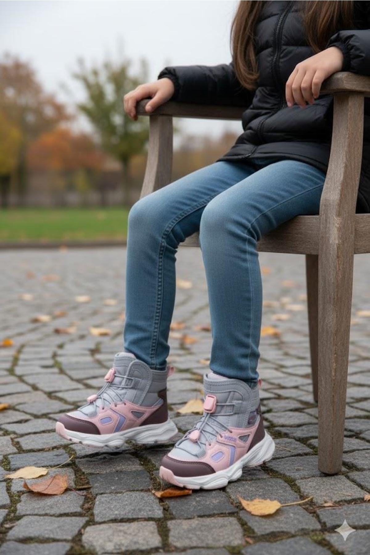 943.P25K.502 Tog Gümüş Hafif Rahat Kız Çocuk Bot - Görsel 2