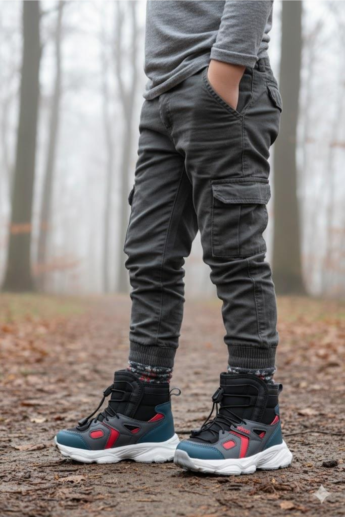 943.P25K.502 Tog Siyah Hafif Rahat Erkek Çocuk Bot - Görsel 4