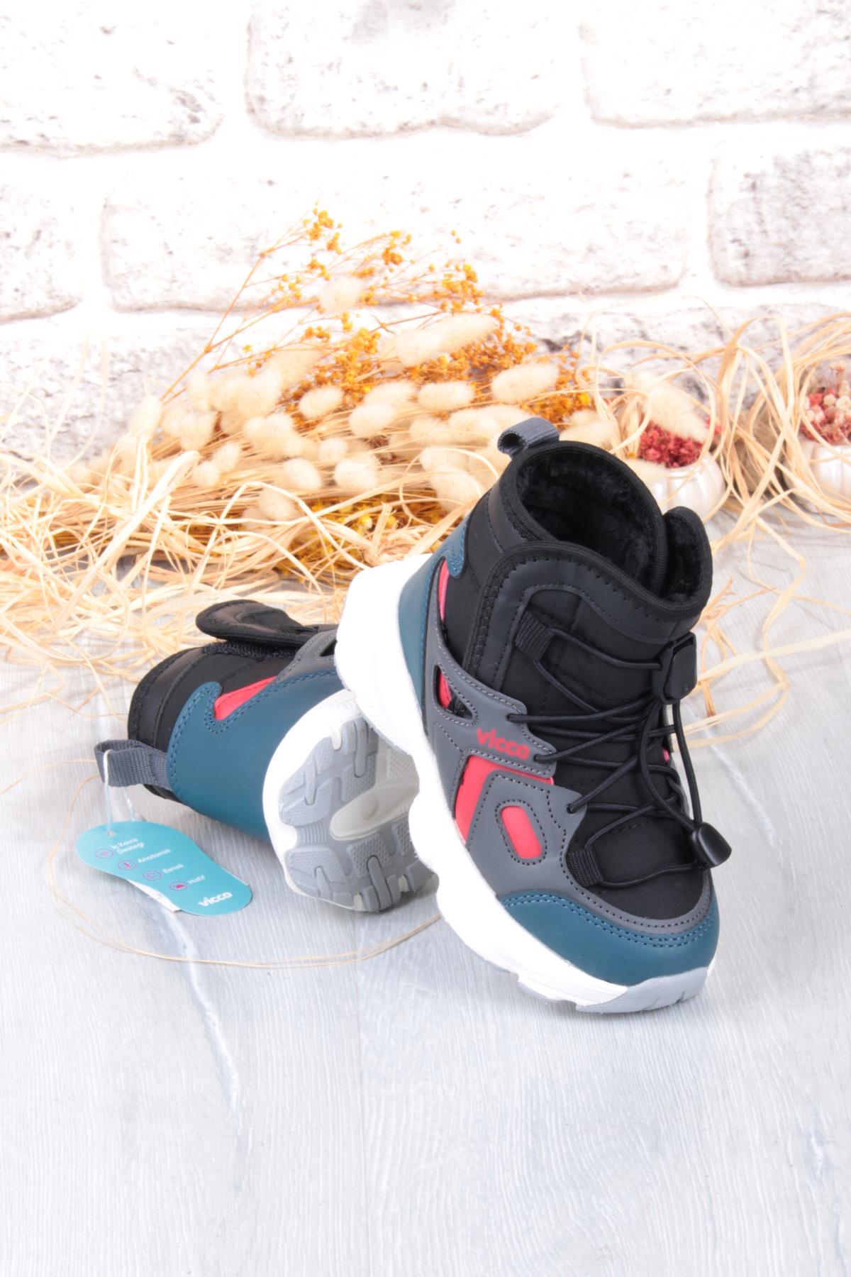 943.P25K.502 Tog Siyah Hafif Rahat Erkek Çocuk Bot - Görsel 9