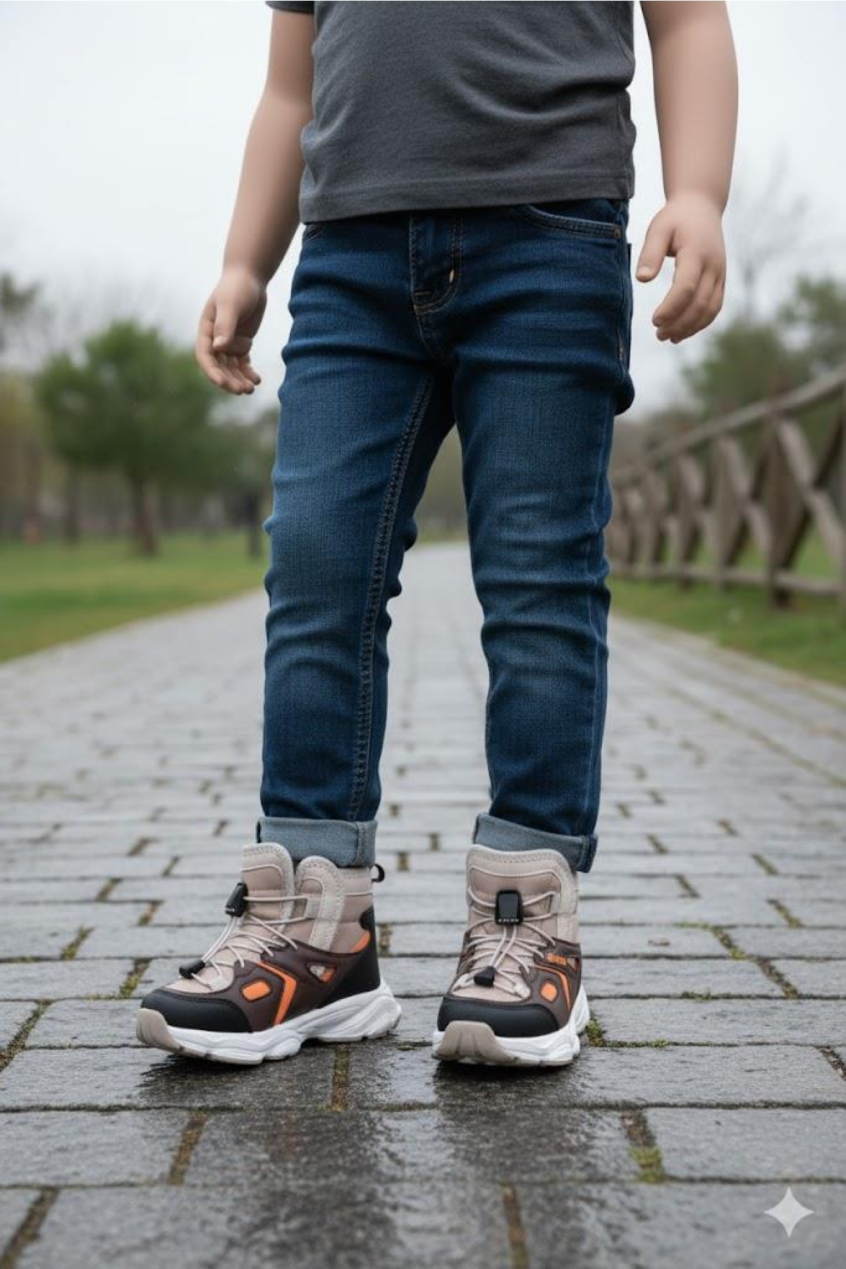 943.P25K.502 Tog Bej Hafif Rahat Erkek Çocuk Bot - Görsel 4