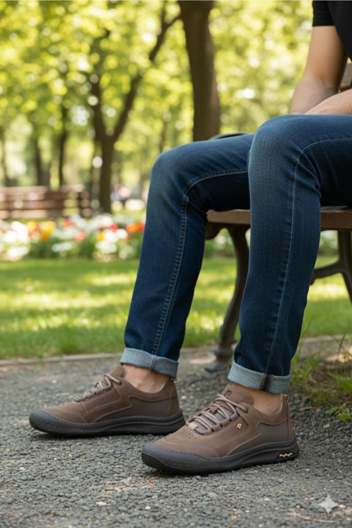 772522 Rahat Esnek Orijinal Ürün Hakiki Deri Sneakers Erkek Ayakkabı - Görsel 2