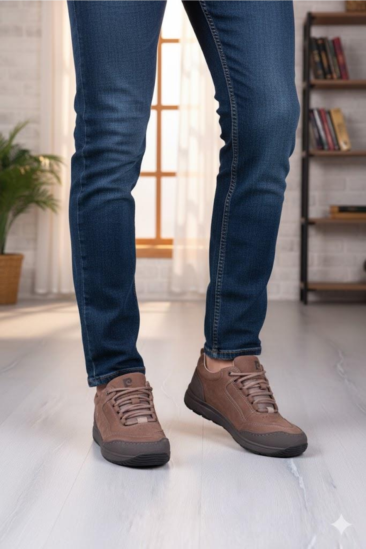 772522 Rahat Esnek Orijinal Ürün Hakiki Deri Sneakers Erkek Ayakkabı - Görsel 4