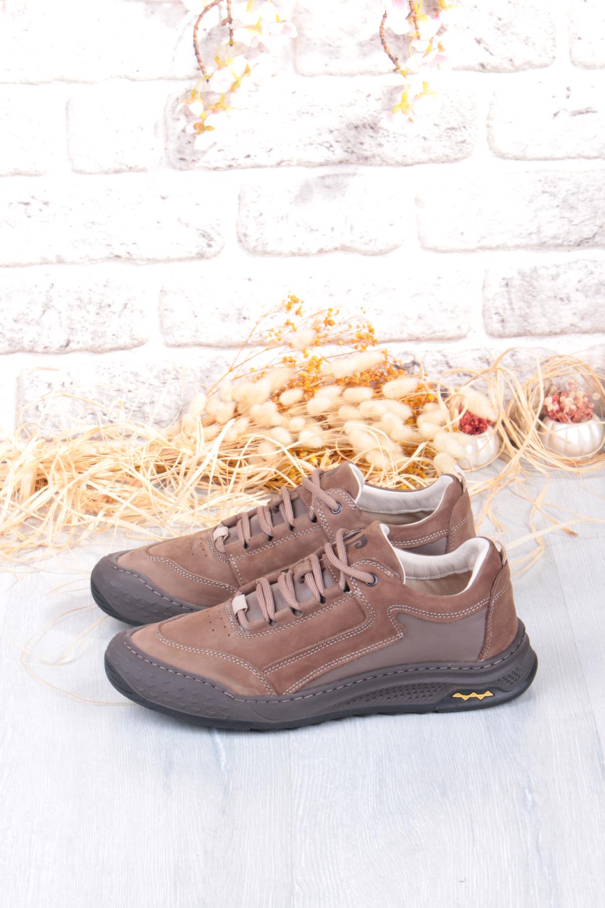 772522 Rahat Esnek Orijinal Ürün Hakiki Deri Sneakers Erkek Ayakkabı - Görsel 9