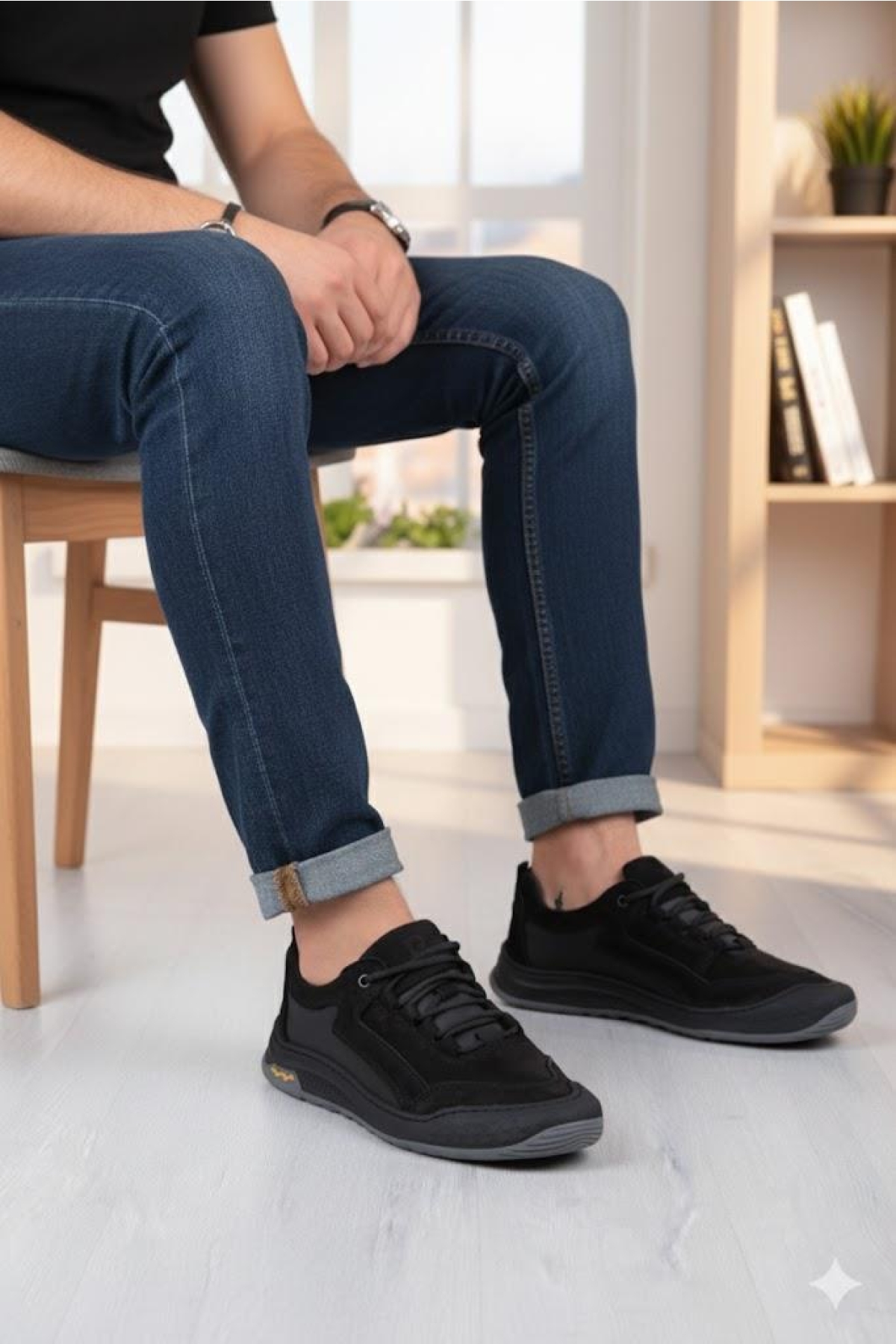 772522 Rahat Esnek Orijinal Ürün Hakiki Deri Sneakers Erkek Ayakkabı - Görsel 3