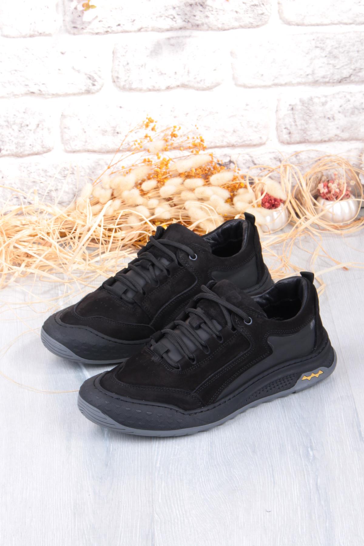 772522 Rahat Esnek Orijinal Ürün Hakiki Deri Sneakers Erkek Ayakkabı - Görsel 7