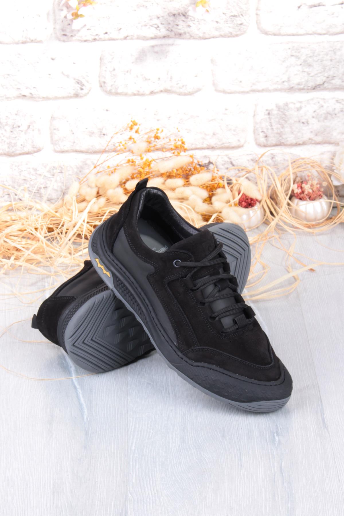 772522 Rahat Esnek Orijinal Ürün Hakiki Deri Sneakers Erkek Ayakkabı - Görsel 8