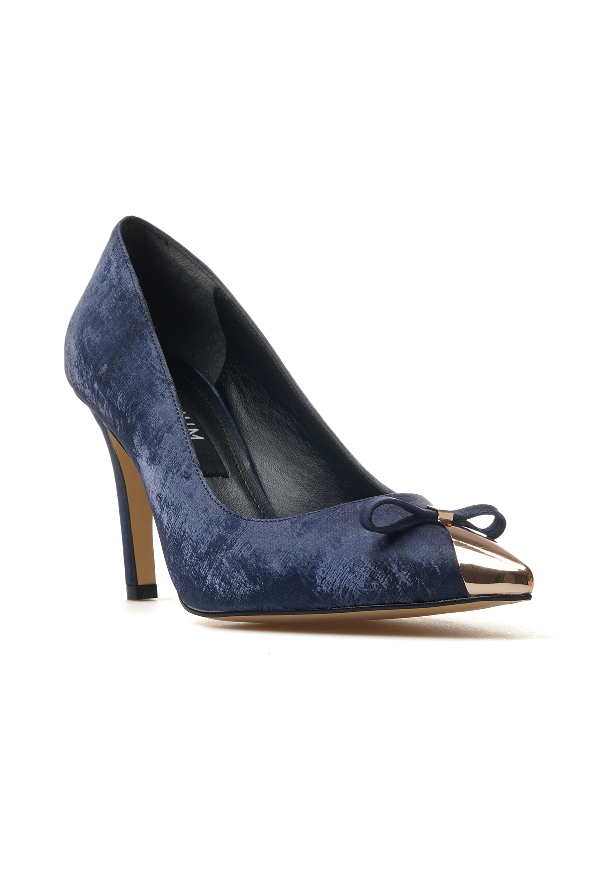 Kadın İnce Topuklu Ayakkabı 25y K14525881 Z Lacivert Süet - Görsel 5