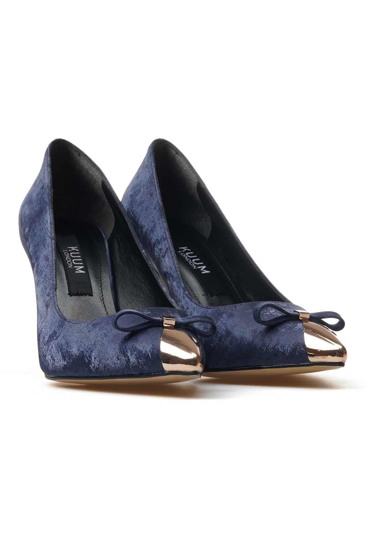 Kadın İnce Topuklu Ayakkabı 25y K14525881 Z Lacivert Süet - Görsel 6