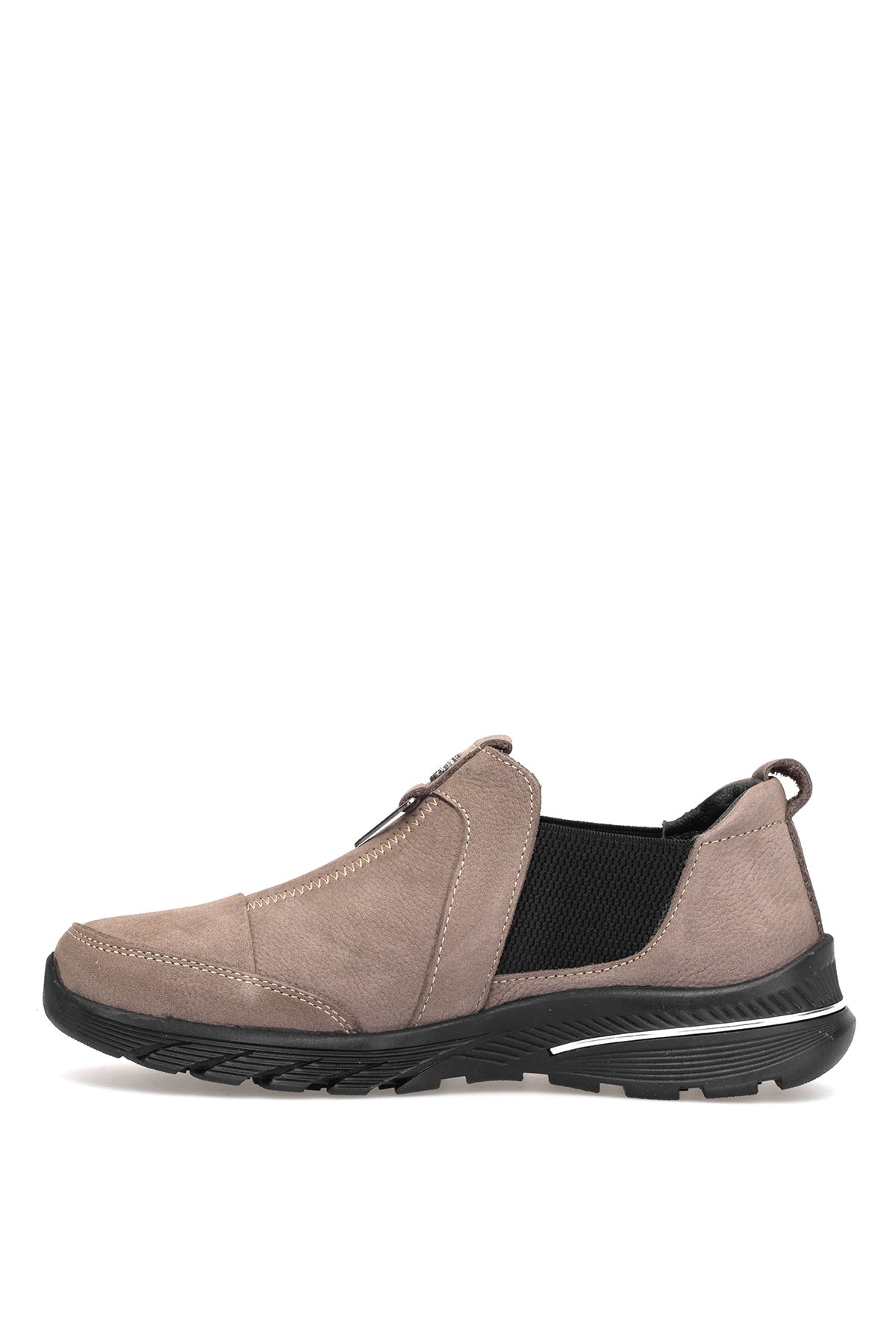 Elit ERLPLV028-D-F Kadın Hakiki Deri Ortopedik Casual Ayakkabı Vizon - Görsel 4