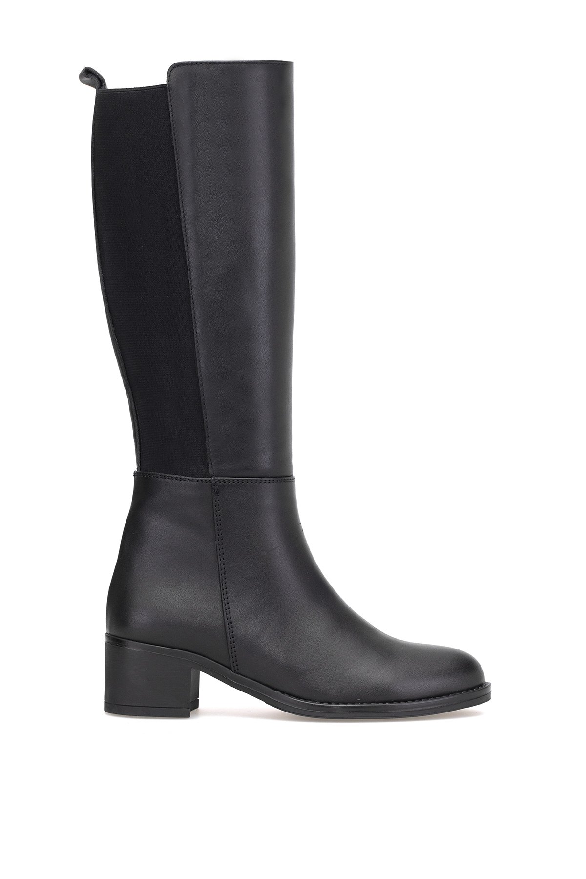 D25KC-2300 Kadın Hakiki Deri Topuklu Çizme Siyah - Görsel 2